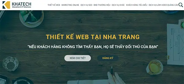 Dịch vụ thiết kế website chất lượng của Khatech